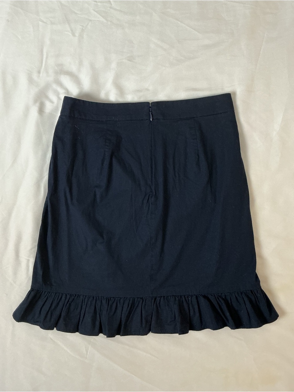 J. Crew Navy Ruffle Hem Mini Skirt - Picture 7 of 7